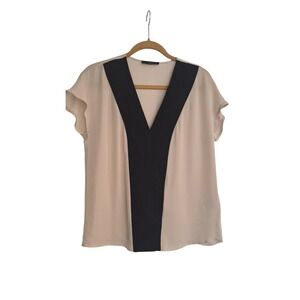 Etro Silk Blend cream black Blouse‎ 42 EUR , 6/8 US